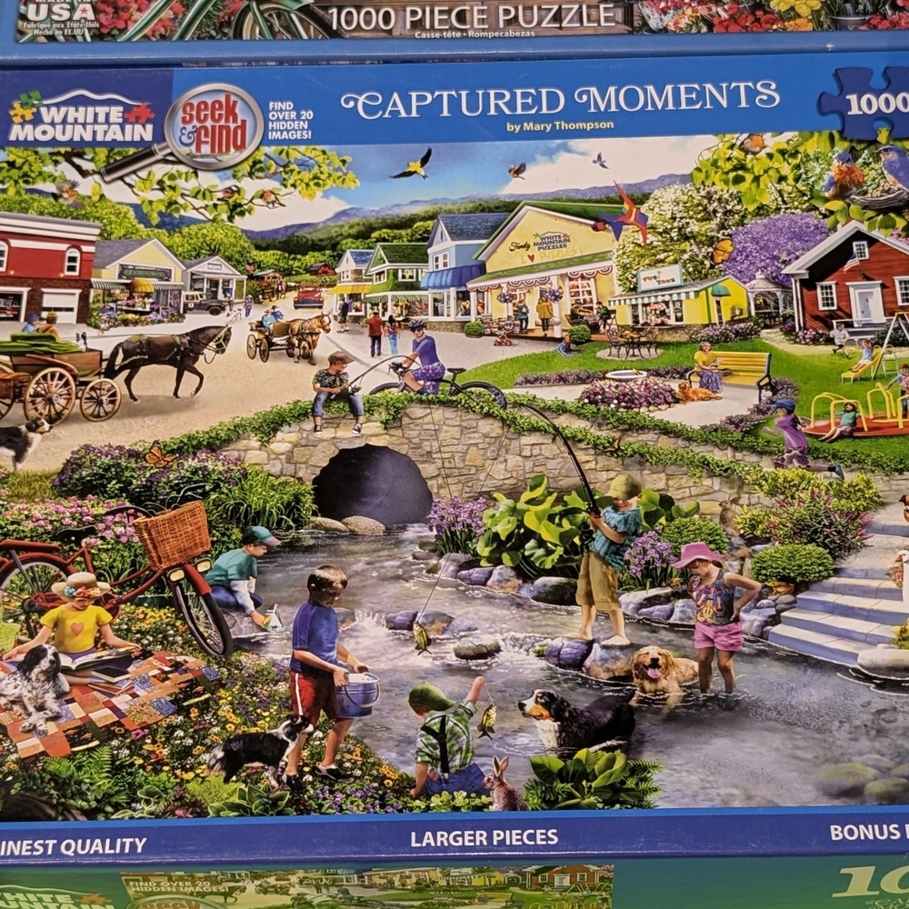 White Mountain Captured Moments Puzzle - Vibrant Scene
